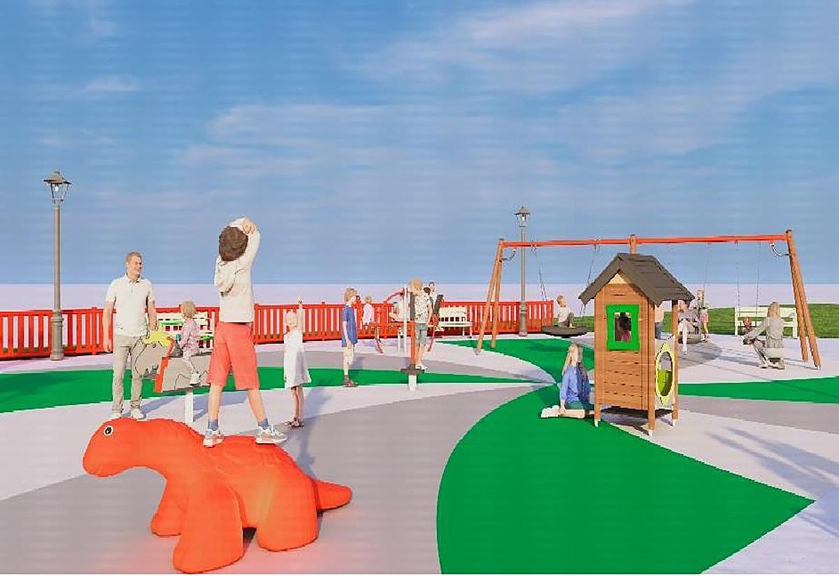 Recreación del aspecto que tendrá el parque tras la renovación