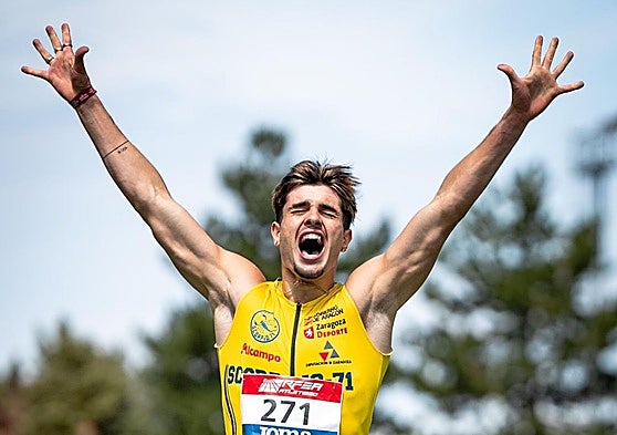 Markel Fernández es una gran baza en la prueba de los 400 metros.
