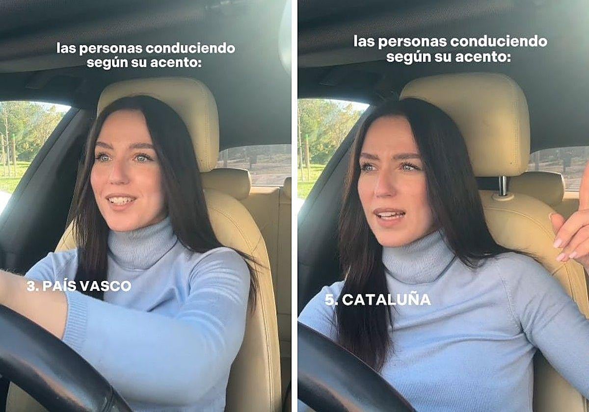 Una influencer imita a los vascos al volante: «Patxi, es que lo hacen a posta»