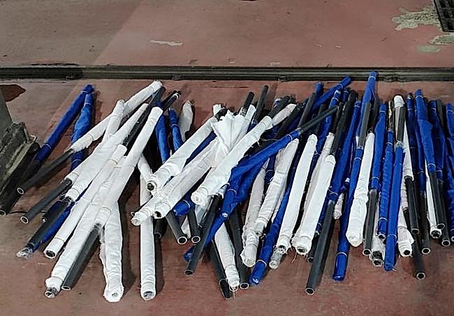 Material intervenido por la Ertzaintza.