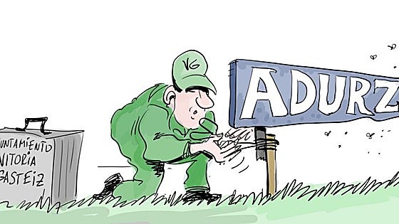 La viñeta de Cerrajería sobre el aniversario de Adurza