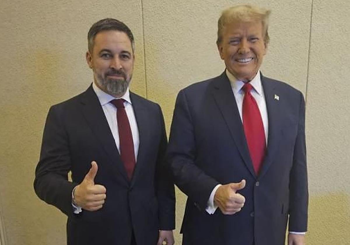 Santiago Abascal y Donald Trump en una imagen de archivo.