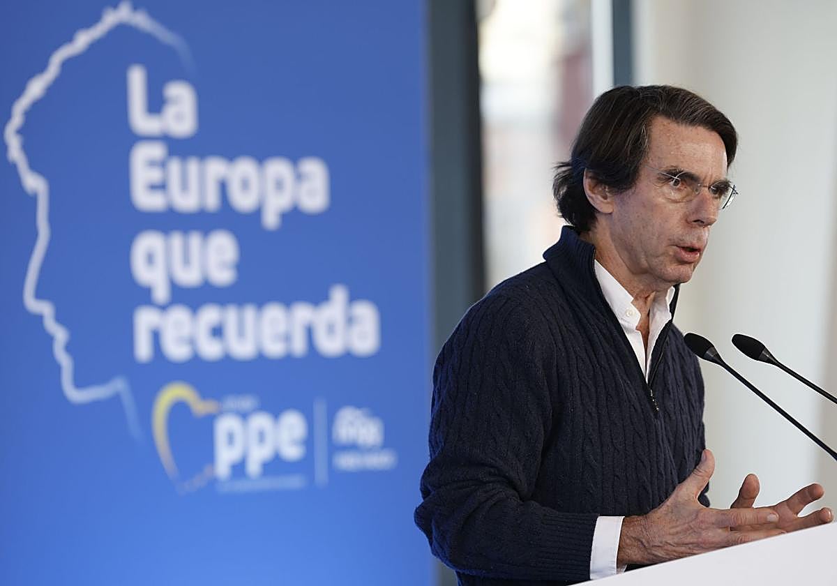 El expresidente del Gobierno y presidente de la Fundación Faes, José María Aznar