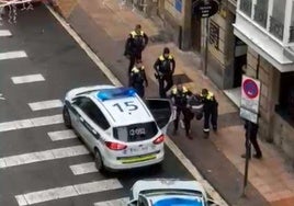 Imagen de una detención anterior en la calle San Antonio.