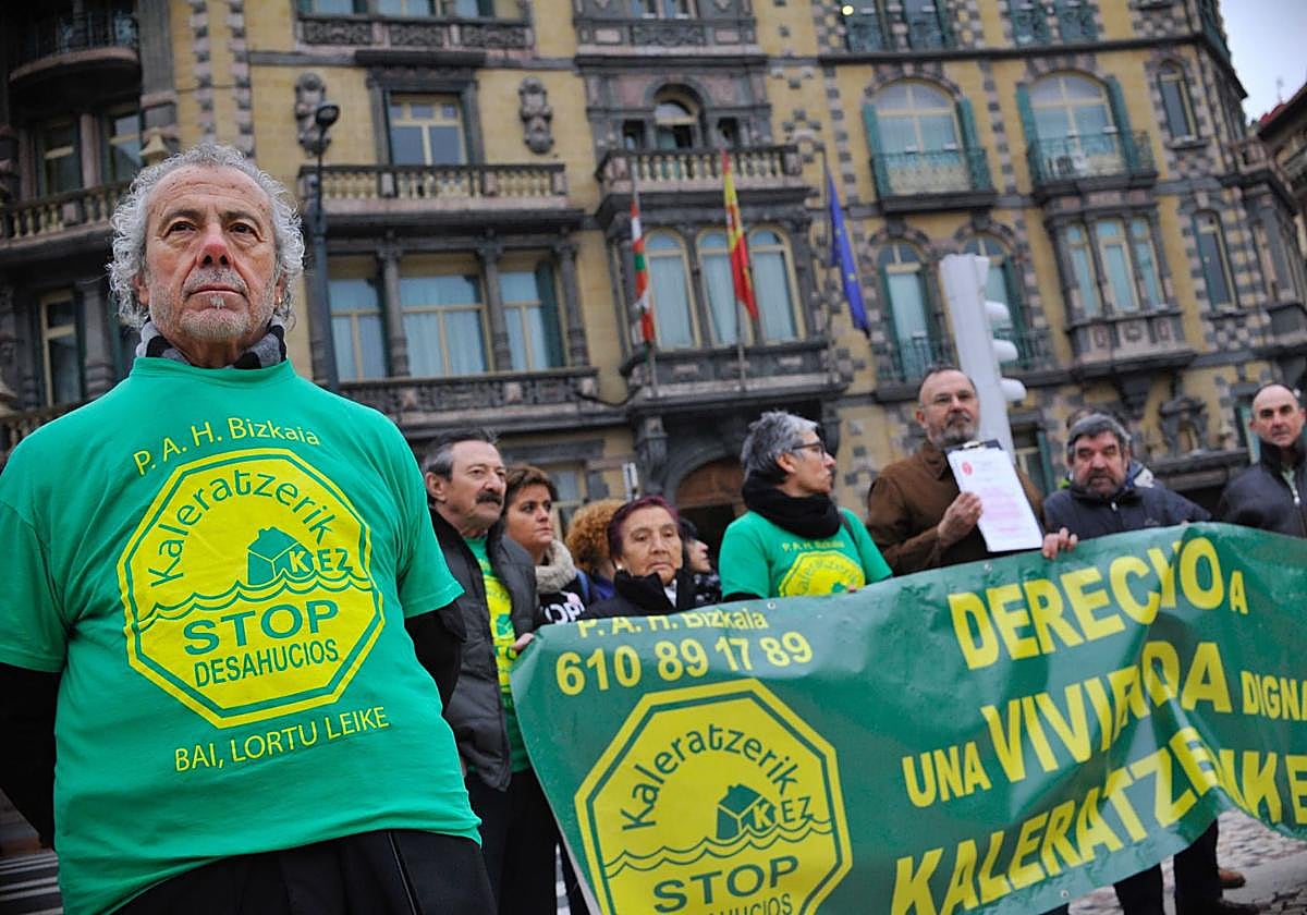 19 de las 49 familias desahuciadas el pasado año eran vizcaínas.