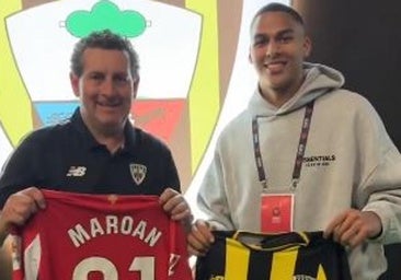 El bonito detalle de Maroan con el Barakaldo en su visita sorpresa a Lasesarre