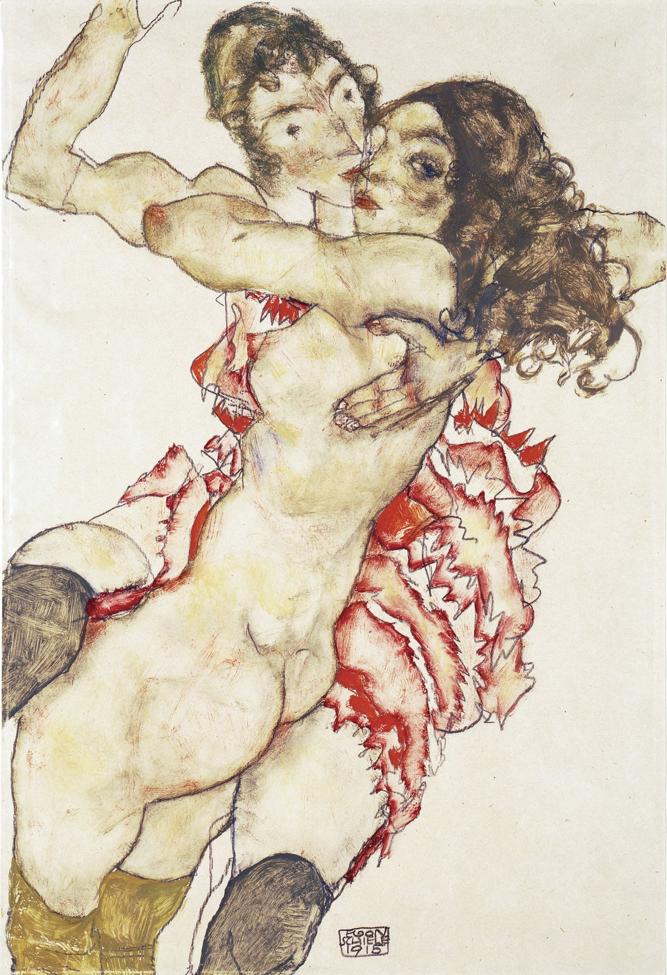 'Dos mujeres abrazadas' (1915).