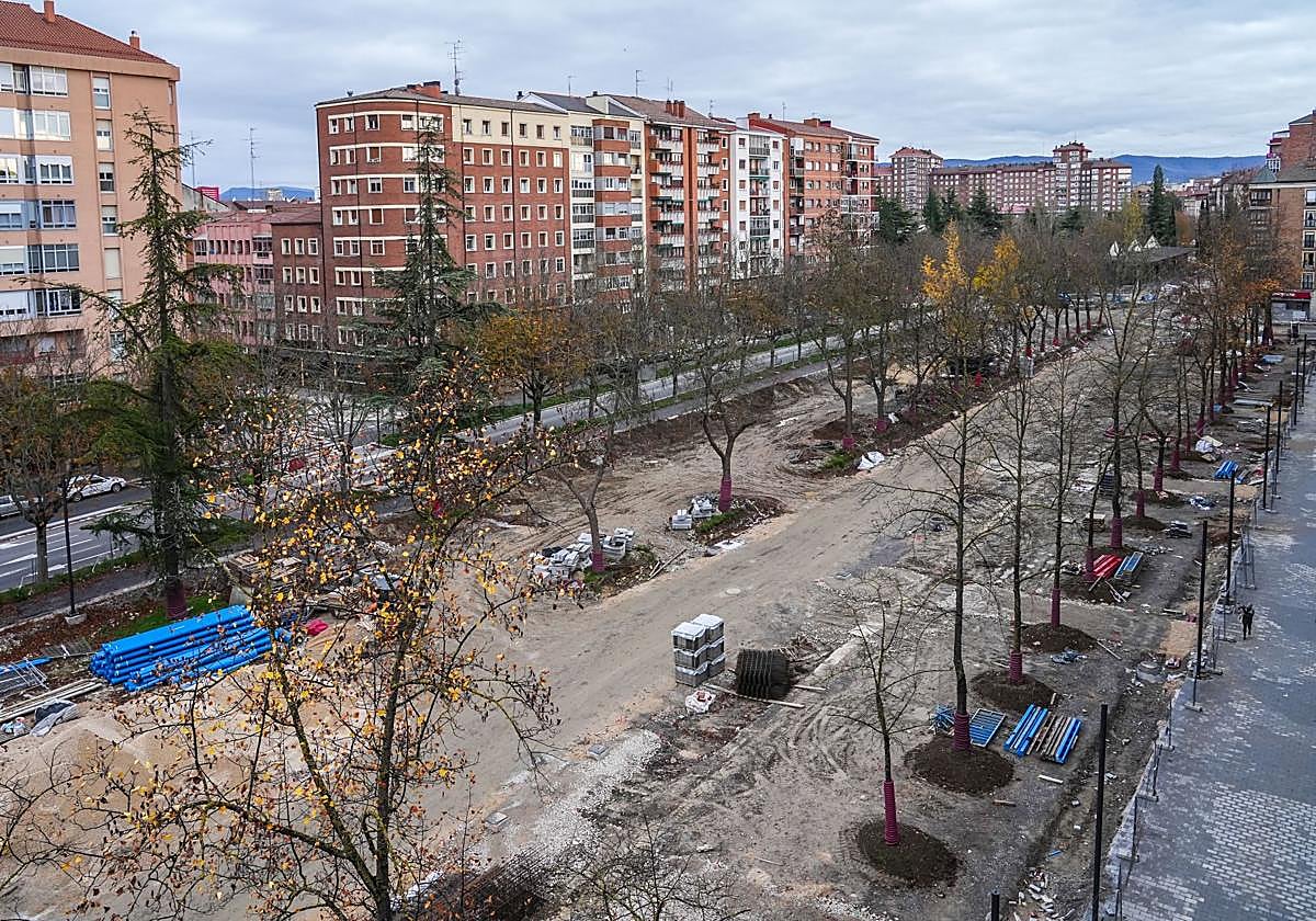 Aspecto que presentaba hace unas semanas la calle Los Herrán.