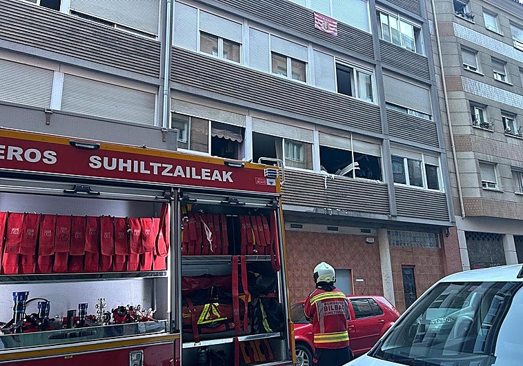 Estado en el que ha quedado la vivienda incendiada