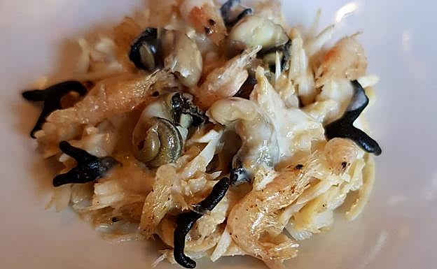 Txangurro con caracolillos