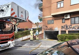 Un incendio en un garaje de Sopela causa alarma entre los vecinos