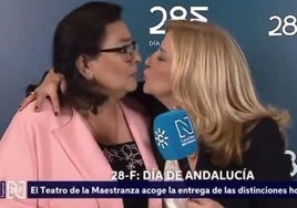 La 'cobra' de María del Monte a su mujer en pleno directo