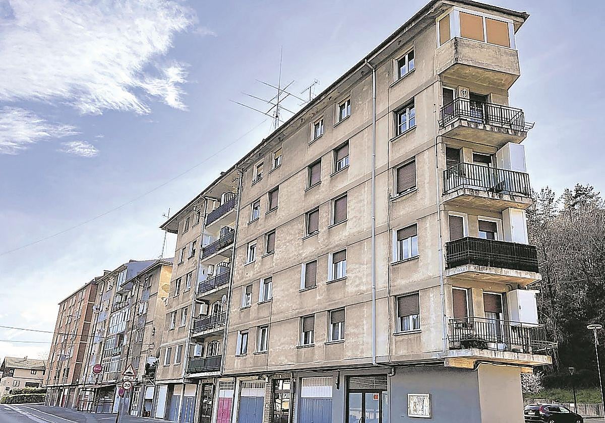 Último tramo de la calle Barrena, en Luyando.