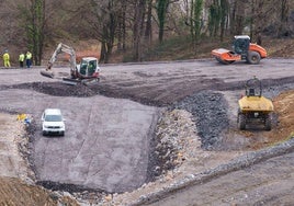 Las obras ya han comenzado en las afueras de Amorebieta.