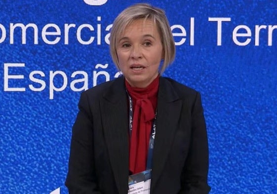 Ainara Basurko, la diputada de Promoción Económica, en la presentación del Mobile World Congress.