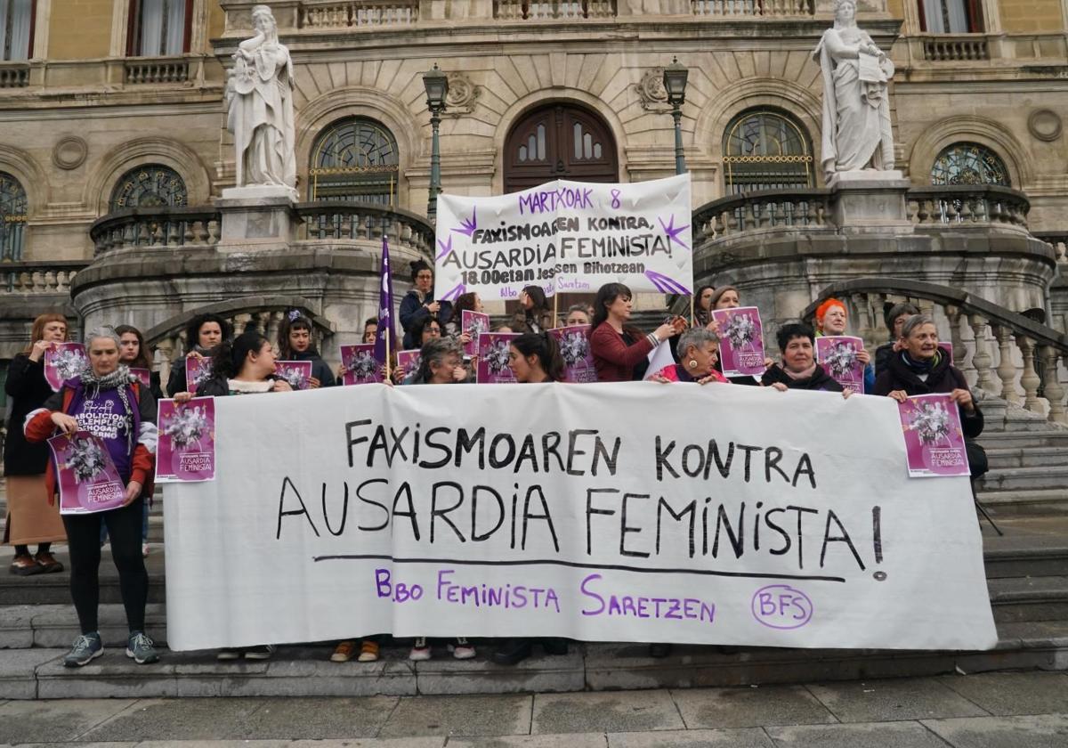 Las feministas llaman a celebrar un 8-M masivo en Bilbao contra el retroceso en derechos y el avance del fascismo