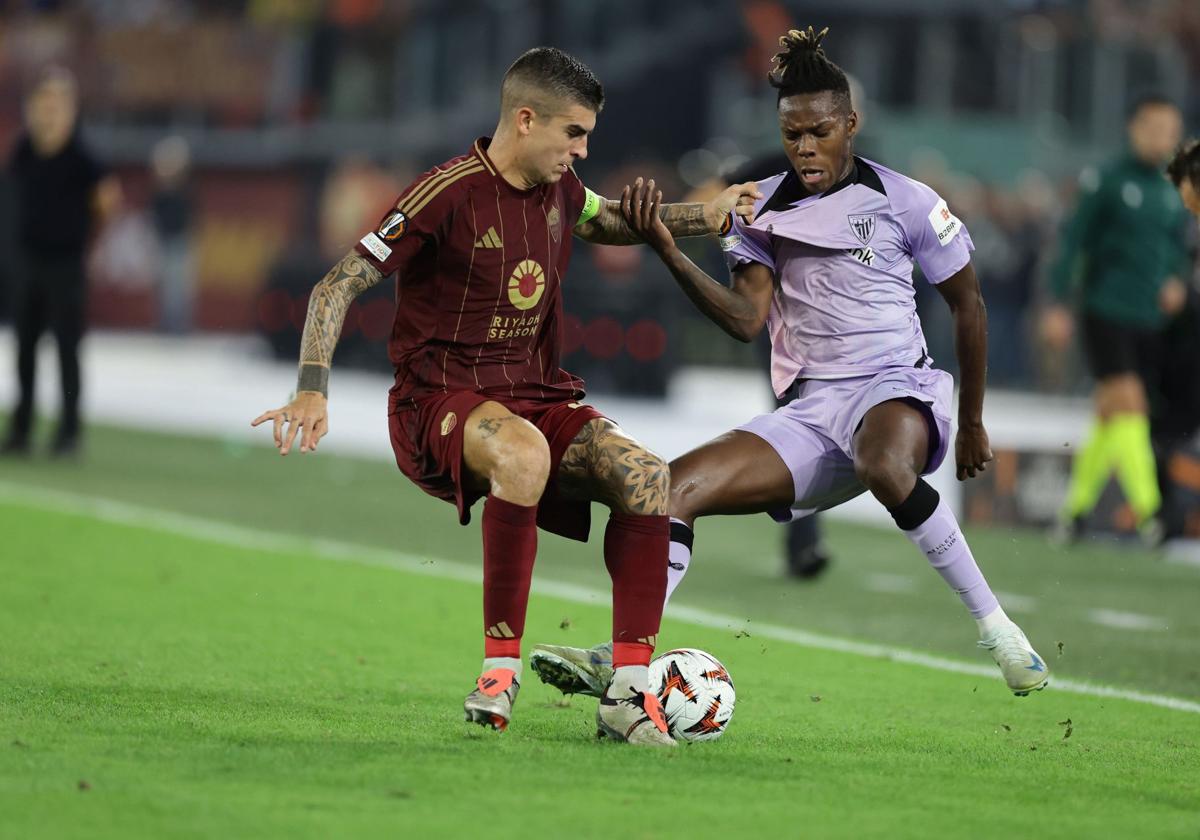 Nico Williams, antes del partido de Roma: «Pasaremos y queremos llegar a la final de San Mamés»