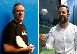 Egoitz Ojinaga, a la izquierda, e Iñigo Aurtenetxe, a la izquierda.