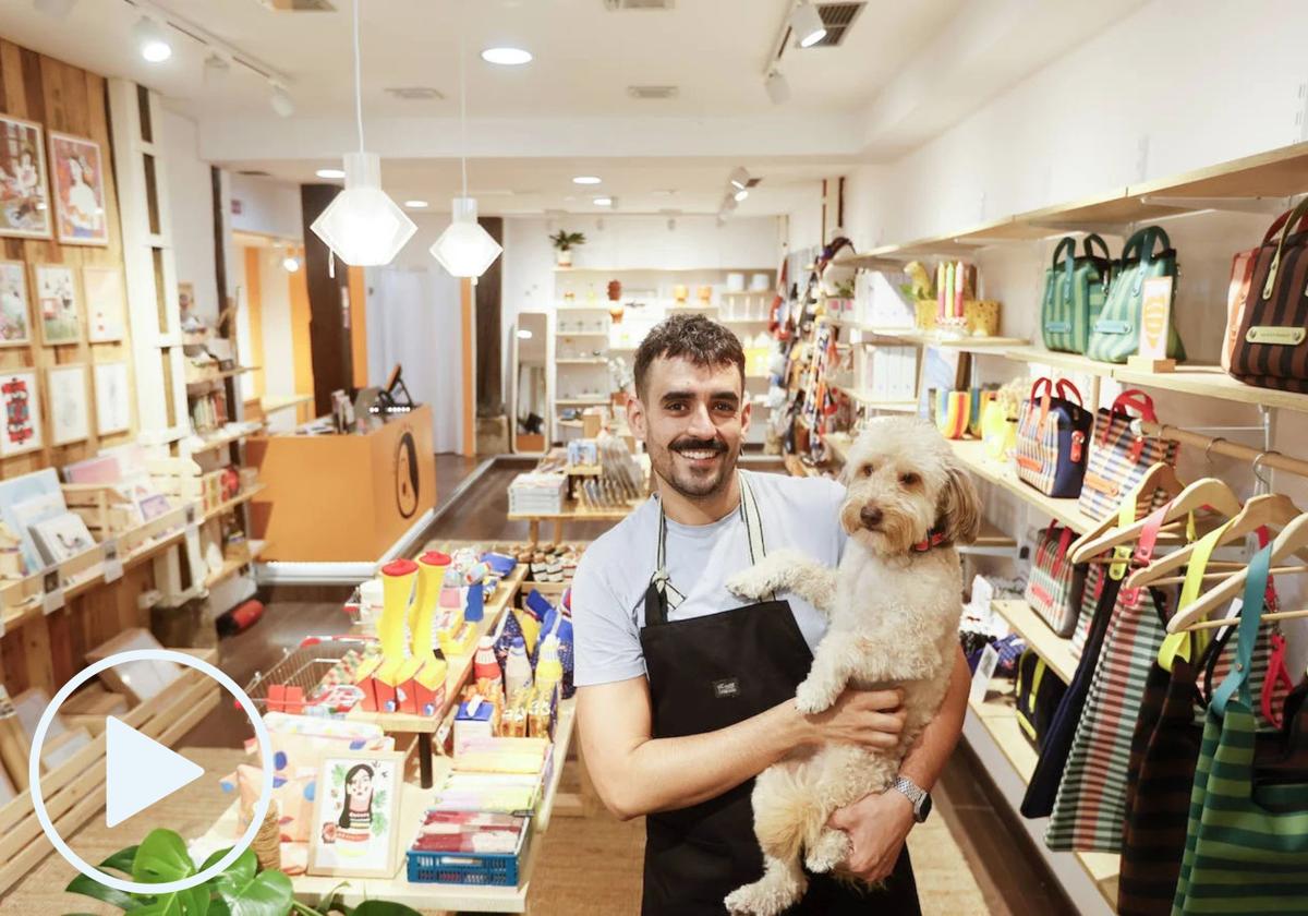 'Cabecita de ajo', la nueva tienda de Ander en Bilbao que no vende ajos, pero sí objetos de diseño insólitos.