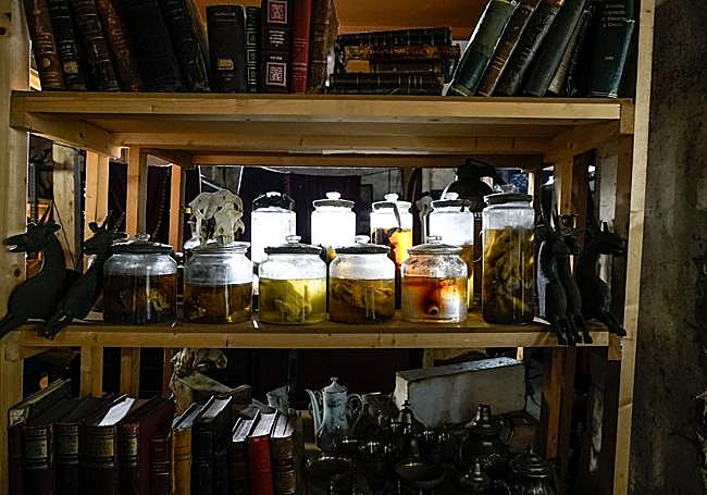 Parte del decorado de la película.