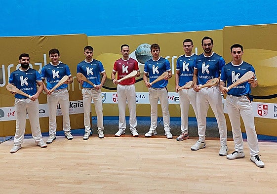 Palistas que disputan en la actualidad el torneo Urrezko Pala Pro.