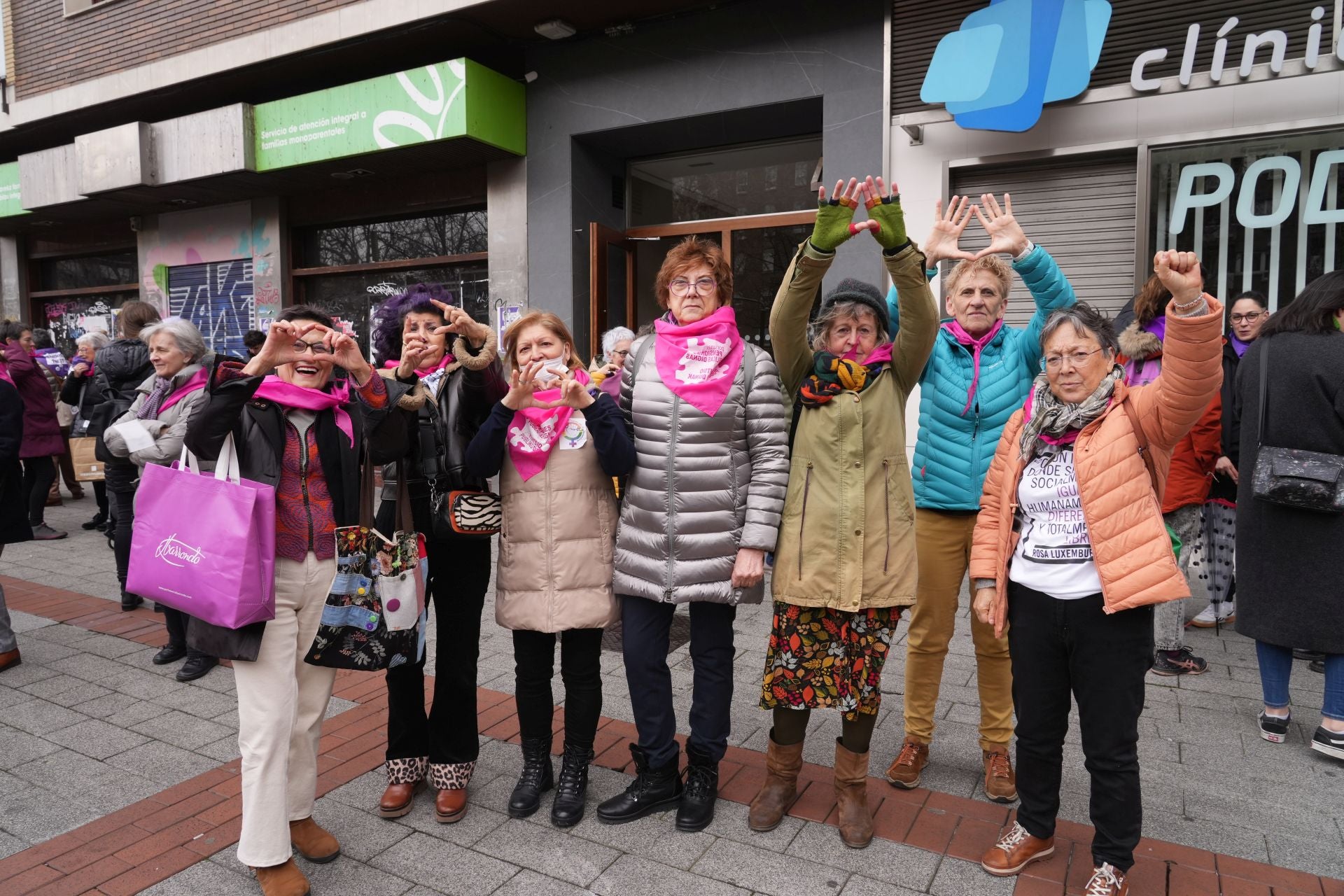 Las mejores fotos de los actos del 8M en Vitoria