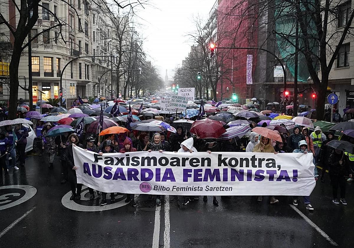 La manifestación del 8M en imágenes