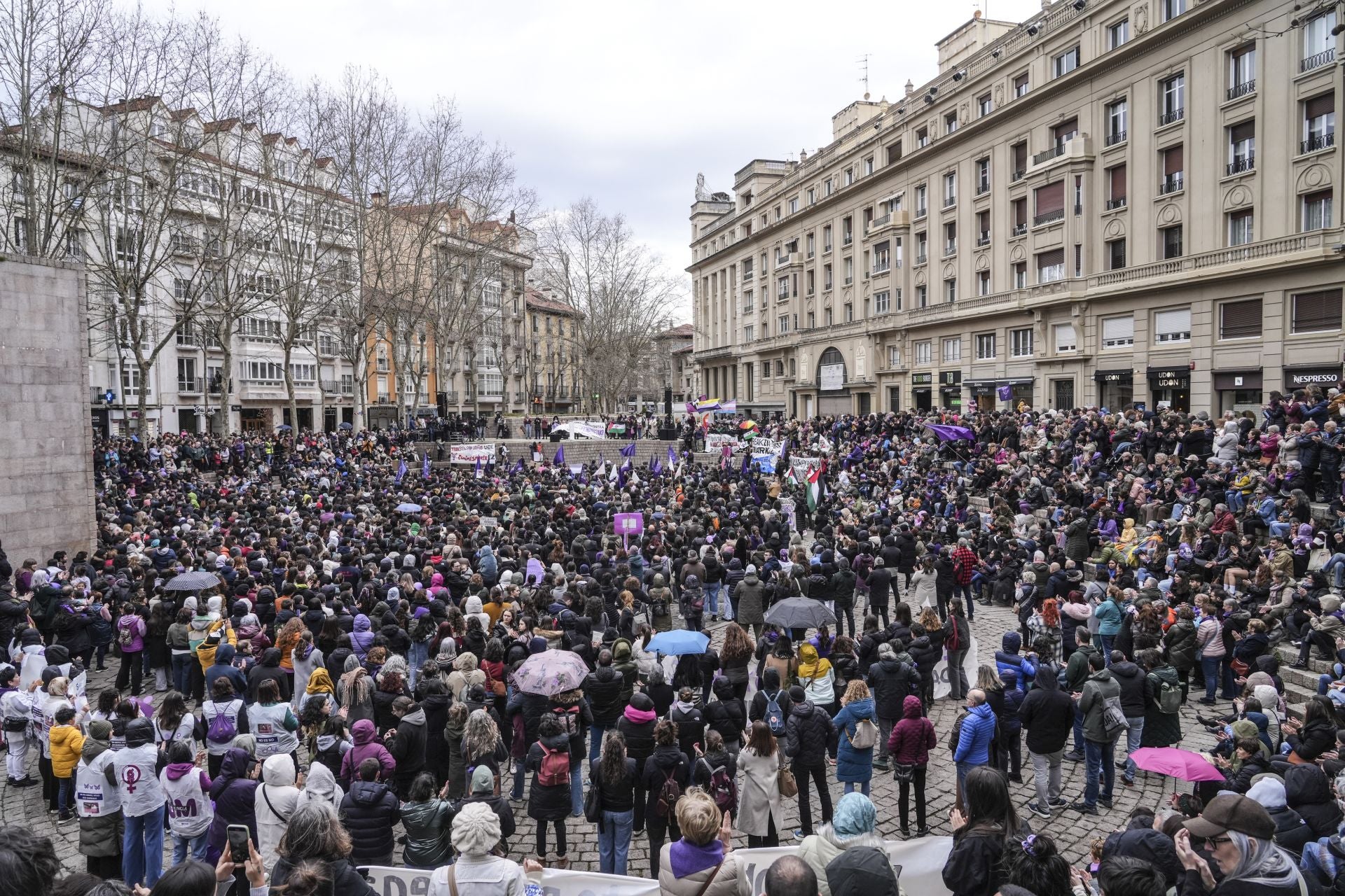 Las mejores fotos de los actos del 8M en Vitoria