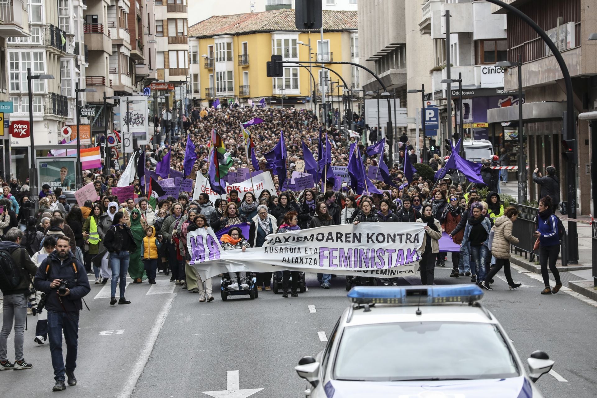Las mejores fotos de los actos del 8M en Vitoria