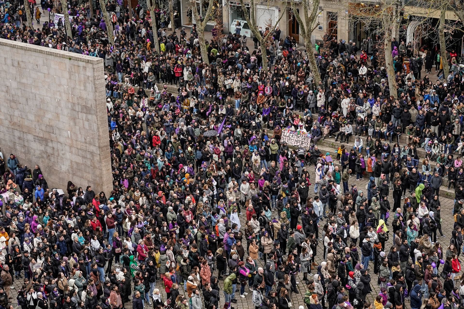Las mejores fotos de los actos del 8M en Vitoria