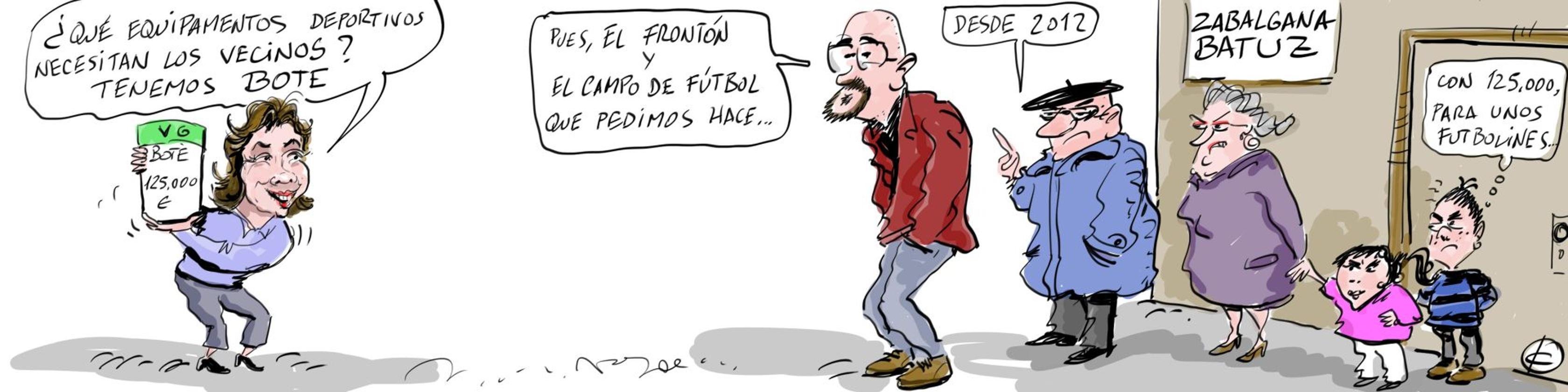 La tira de Cerrajería sobre los equipamientos deportivos