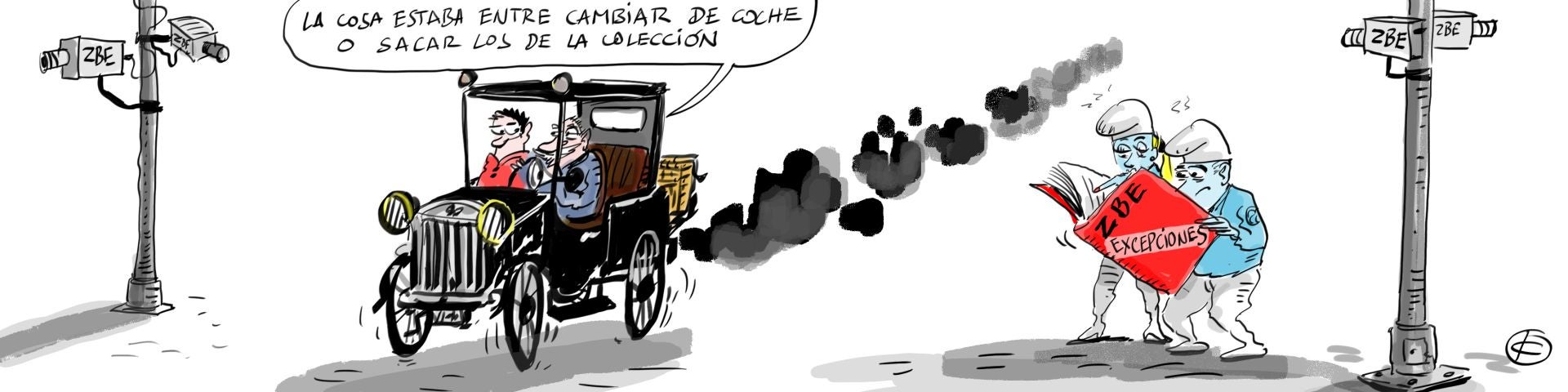 La viñeta de Cerrajería sobre la zona de bajas emisiones de Vitoria