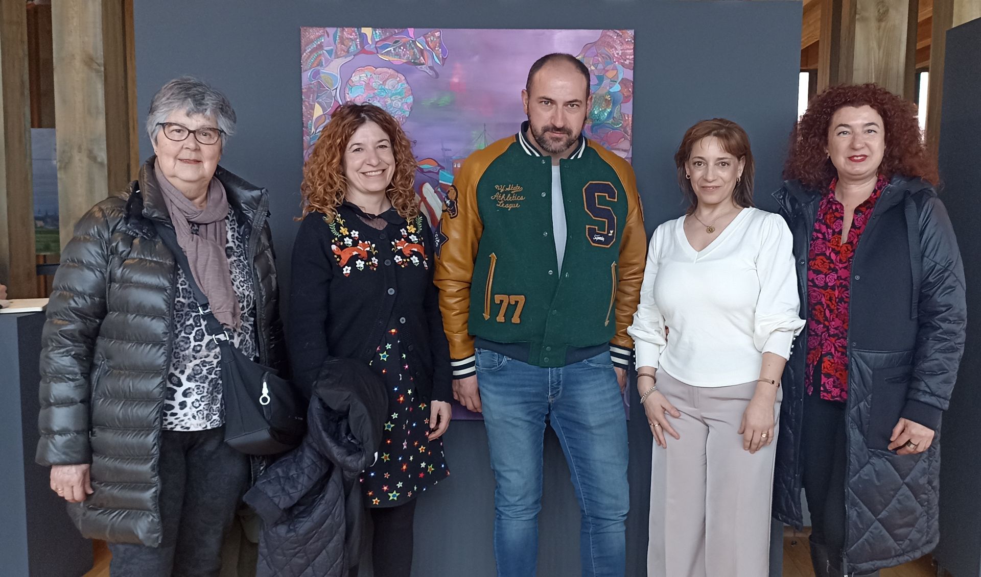 Blanca López de Heredia, Almudena Quintana, Juanma Solavarrieta, Eva López de Ullivarri y Begoña Gutiérrez.