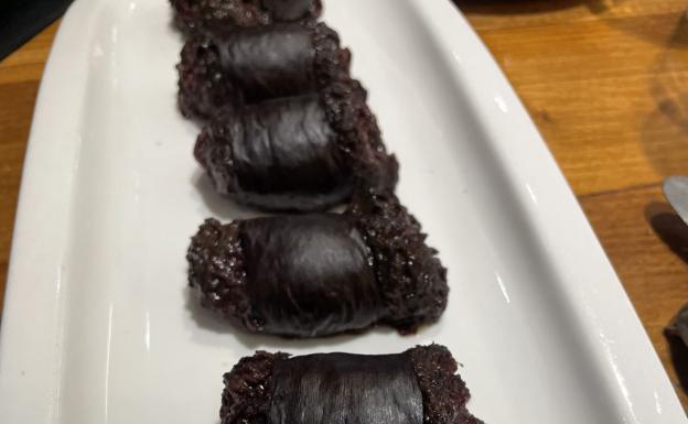 Morcilla de verduras de Bermeo