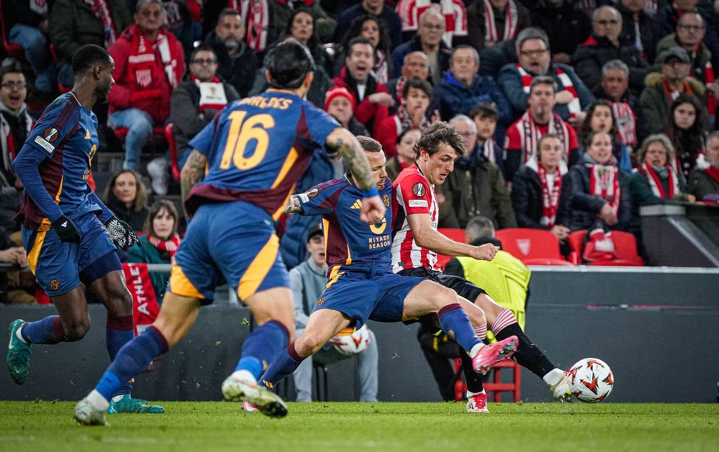 El Athletic-Roma en imágenes