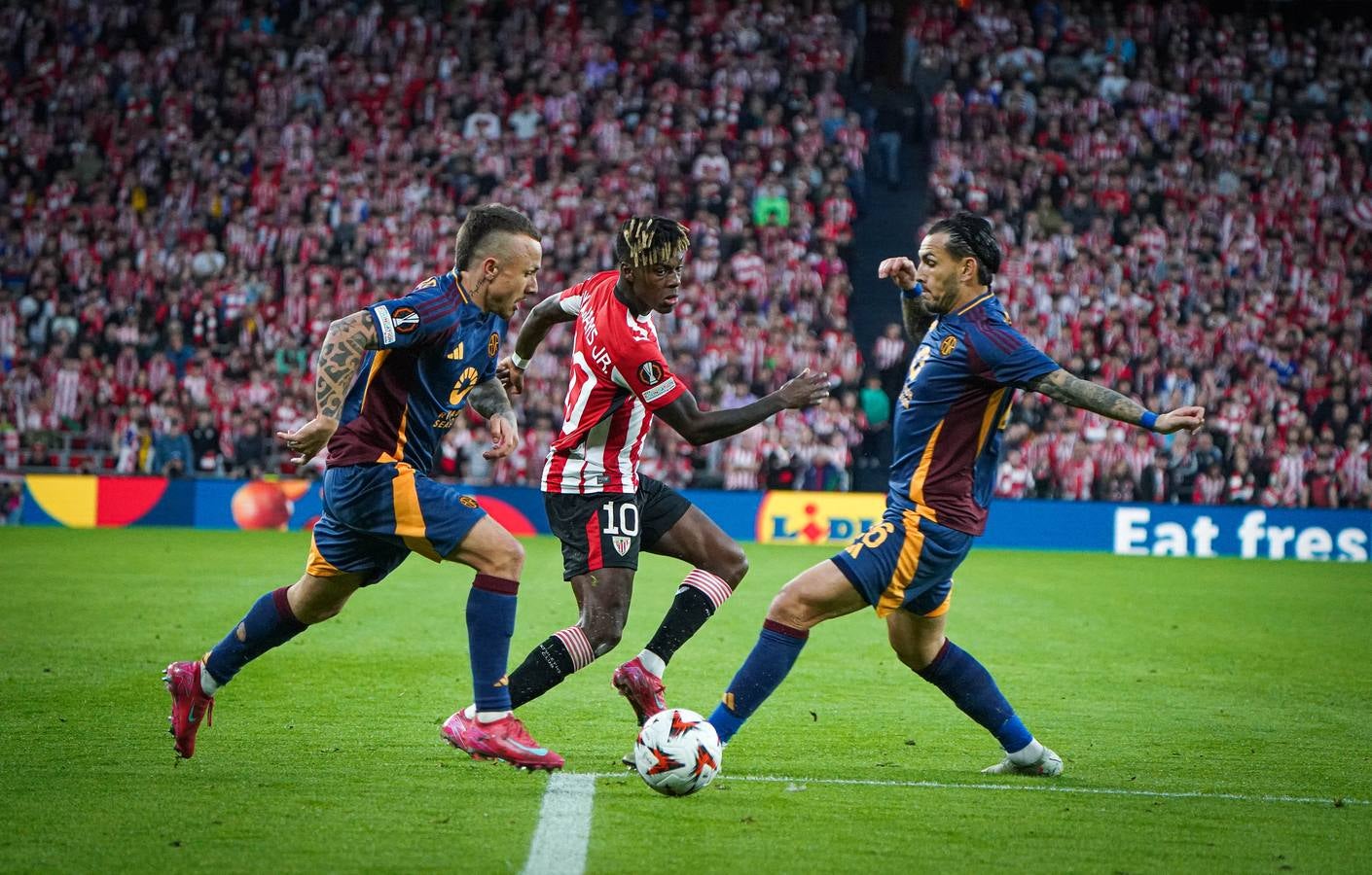 El Athletic-Roma en imágenes