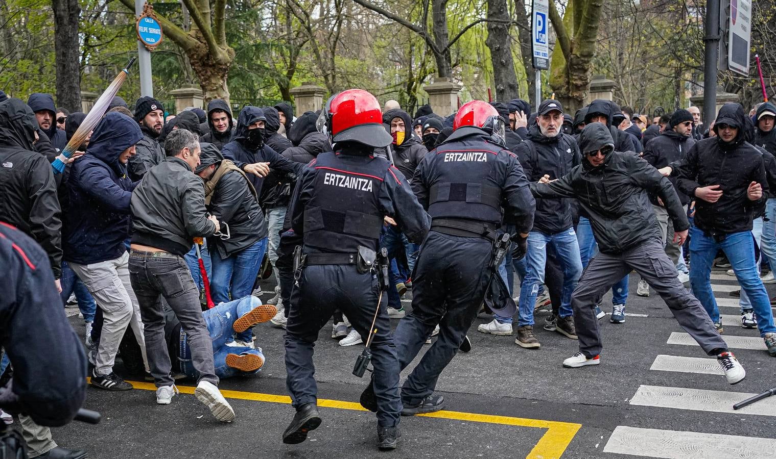 Altercados antes del partido