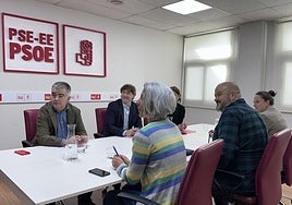 Las direcciones del PSE-EE y Podemos Euskadi se reunieron la semana pasada en Bilbao.