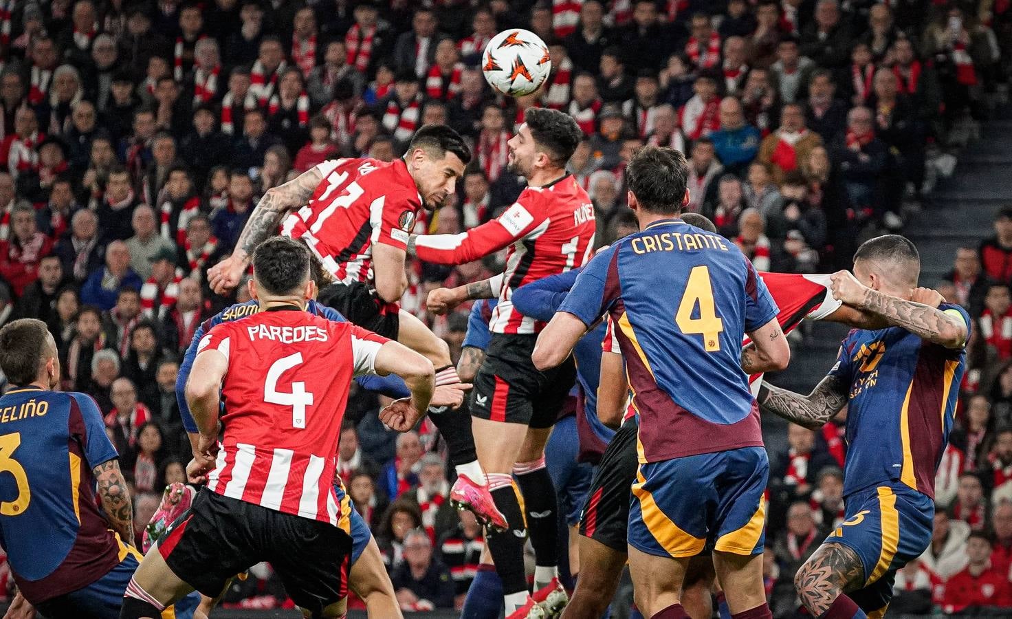 El Athletic-Roma en imágenes