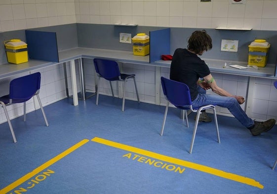 Sala de consumo supervisado que la Fundación Gizakia posee en la bilbaína calle Bailén.