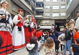 Gigantes en una edición anterior de la 'Euskal Astea'