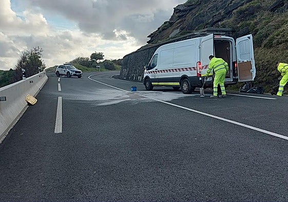 El accidente ha tenido lugar en el punto kilométrico 25 de la N-634.