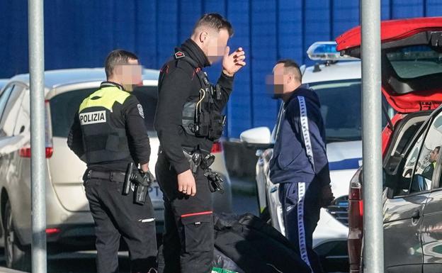 El líder de esta banda, durante su detención a finales de febrero tras participar en una reyerta con armas de fuego en Salburua.