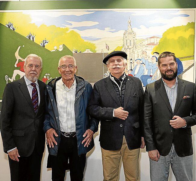 Juanjo Sánchez Milla, Piru Azua, Kepa Elejoste y Borja Elorza.