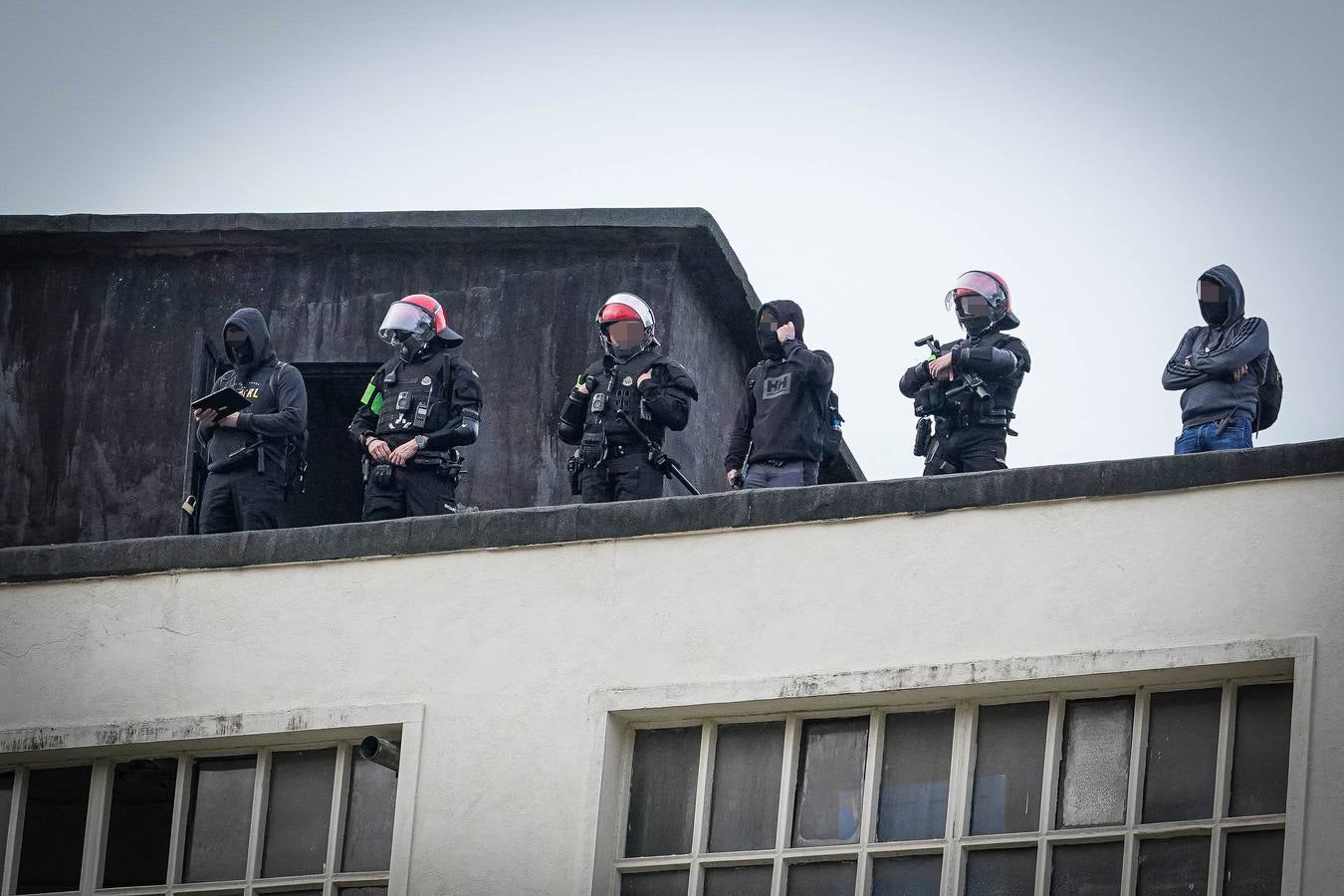 Las imágenes del desalojo del gaztetxe de Rekalde