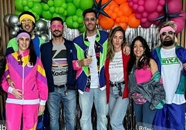 Fiestón ochentero en el 40 cumpleaños de Rudy Fernández