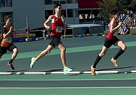 Los sub-16 Hugo Martín y Héctor Gutiérrez.
