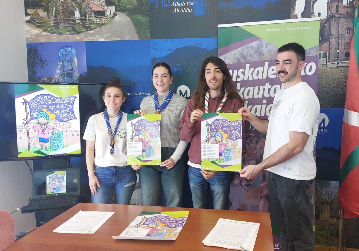 Muskiz acoge la fiesta anual de los eskauts vizcaínos