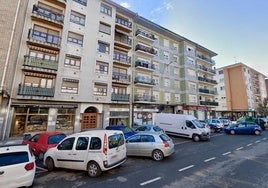 Vista de la calle Lehendakari Agirre, en Igorre.