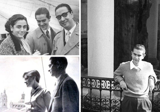 Algunas de las imágenes que forman parte de la exposición virtual 'De paseo con Aldecoa', que se puede ver en el portal PhotoAraba.